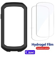 Etui Silikonowe + Folia Hydrożelowa do GARMIN GPS EDGE 1050 hydrogel czarny