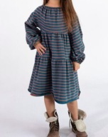 Sukienka dla dziewczynki, oversize, paski, rozmiar 122 cm maybe4baby