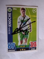 Karta topps match attax autograf Wolfsburg Champions League Robin Knoche