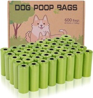 Worki na psie odchody biodegradowalne 600 szt zielone AITODOS