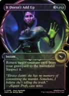 Karta Magic: The Gathering It Doesn't Add Up MKM *Showcase* *Foil*