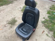 FOTEL PRAWY PRZÓD PRZEDNI KIEROWCY SKÓRA AUDI A5 8T 3D COUPE GRZANY