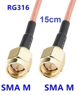 2szt. ADAPTER łącznik RG316 15cm SMA-M