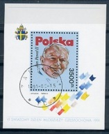 Fi Blok 143 Światowy Dzień Młodzieży w Częstochowie JAN PAWEŁ II-BLOK 1991