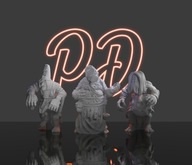 Miniaturki Wiedźmin - Panie Lasu - Figurki Witcher ZESTAW 3 FIGUREK 32mm