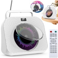 PRZENOŚNY ODTWARZACZ CD Z GŁOŚNIKIEM BLUETOOTH EKRAN LED 5 TRYBÓW NASTAWNY