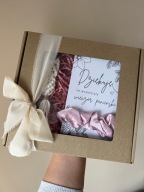 Zestaw BOX- podziękowania dla gości wieczór panieński brelok scrunchy gumka