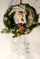 Wianek na drzwi Dekoracja Prezent Boże Narodzenie