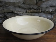 Stara EMALIOWANA Miednica/Miska_śr. 40 cm_STARA EMALIA PRL