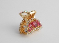 METALOWA POZŁACANA KLAMRA DO WŁOSÓW KAMIENIE