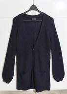 Sweter Kardigan Wełna Alpaka Granatowy Gesutz |R. S