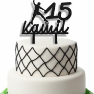 topper na tort dekoracja urodziny personalizacja wiek imię PIŁKARZ!!!kolory