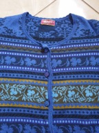 OLEANA NORWESKI SWETER 75%MERINO WOOL 25% JEDWAB XS