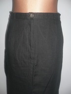 NOWA SPODNICA czarna MAXI 100%LEN podszewka KARGO 40 42