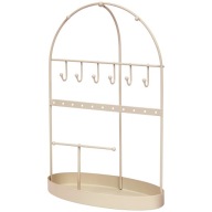 STOJAK NA BIŻUTERIĘ EKSPOZYTOR ORGANIZER Haki Wielopoziomowy Metal