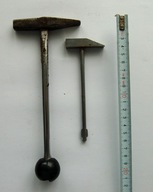 STARE MŁOTKI z metalowym trzonkiem ZESTAW 2 SZTUKI