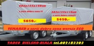 PRZYCZEPA TEMARED ECO 2612/2 lekka 263x125x140 stelaż + plandeka, 750kg