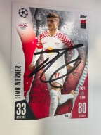 Karta topps mach attax autograf RB Leipzig Champions League Timo Werner
