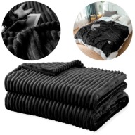 Koc RoomTime mikrofibra 160 cm x 200 cm czarny