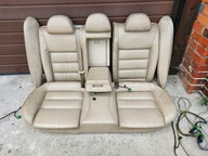 SKODA SUPERB I 3U 2001- PASSAT B5 KANAPA TYLNA TYŁ KOMPLETNA SKÓRA GRZANA