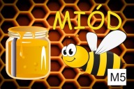 REKLAMA BANER SPRZEDAŻ MIODU, MIÓD 200X100 cm 2