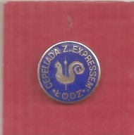 CEPELIADA Z EXPRESSEM ILUSTROWANYM - odznaka pamiątkowa z lat 80-tych.