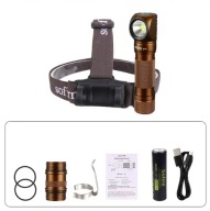 Sofirn SP40 XPL 1200lm 5000-5700K + ogniwo 18650 - brązowa