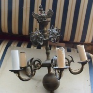 Lampa wisząca - księstwo warszawskie.