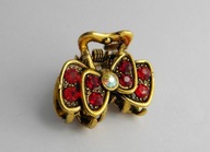 KLAMERKA DO WŁOSÓW KAMIENIE MOSIĄDZ