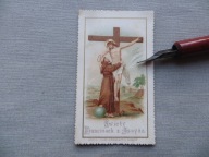 KRAKÓW JEZUS NA KRZYŻU ŚWIĘTY FRANCISZEK Z ASYŻU ŚWIĘTY OBRAZEK przedw.- 31