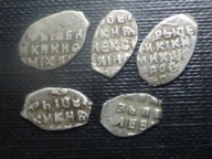 VI.Zestaw kopiejek do identyfikacji,5 szt.srebro.