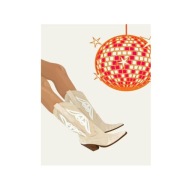Plakat „Cowgirl Disco” – Ilustracyjny Plakat Imprezowy