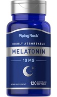 Piping Rock melatonina 10 mg 120 kaps Wysoce Przyswajalna