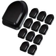 HACZYK SAMOPRZYLEPNY MOCNY WODOODPORNY WIESZAK CZARNY UCHWYT 12 SZT.