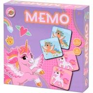 Gra Logiczna MEMORY MEMO Jednorożce 36 KART 3+