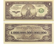 Unikatowy Banknot Kolekcjonerski 1 Zillion Dolarów Rzadkość! UV blikshop-pl