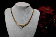 ŁAŃCUSZEK ZE STALI CHIRURGICZNEJ 316L POZŁACANY ZAWIESZKA