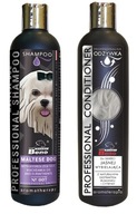 ZESTAW SZAMPON ODŻYWKA SUPER BENO DO JASNEJ SIERŚCI PSA MALTAŃCZYKA 2X250ML