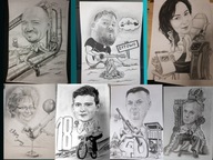 Karykatura A3 ze zdjęcia na prezent święta rocznice urodziny portret 1osoba