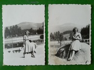 2 x kobieta Karpacz moda 40/50te (924a)