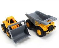 ŁADOWARKA KOPARKA DUŻA POJAZD BUDOWLANY AUTO DLA DZIECI PIASKOWNICY AUTKO