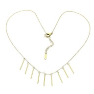 84608 Celebrytka złota stal chirurgiczna 316L słupki pałeczki