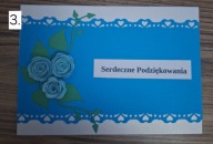 Kartka ręcznie wykonane na podziękowania