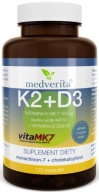 Suplement diety Medverita K2 MK-7 100mcg + D3 2000IU kapsułki 120 szt.
