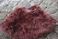 ZARA DENMARK ELEGANCKA WIECZOROWA ETOLA Z PIÓR STRUSIA BOLERKO ŚLUB MARABUT