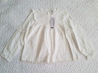 Pepco bluzka ecru i koronki nowa roz 134