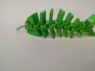 Breloczek do Kluczy Rybka ZAWIESZKA Flexi Ryba Kolor Zielono-żółty