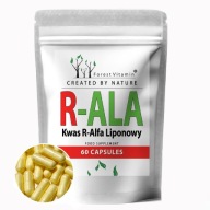 Forest Vitamin Kwas R-ALA 250 mg alfa liponowy antyoksydant 60 kapsułek