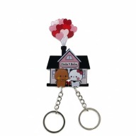 Keyholder Brelok Bubu Dom Prezent dla Par Niej Niego Walentynki Rocznica S