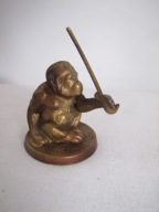 FIGURKA ART DECO MAŁPKA PAMIĄTKA KUDOWA ZDRÓJ
